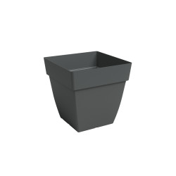 Pot pour jardin. Pot en plastique. Pot capri. pot artevasi. Pot couleur anthracite. Pot gris. Pot noir