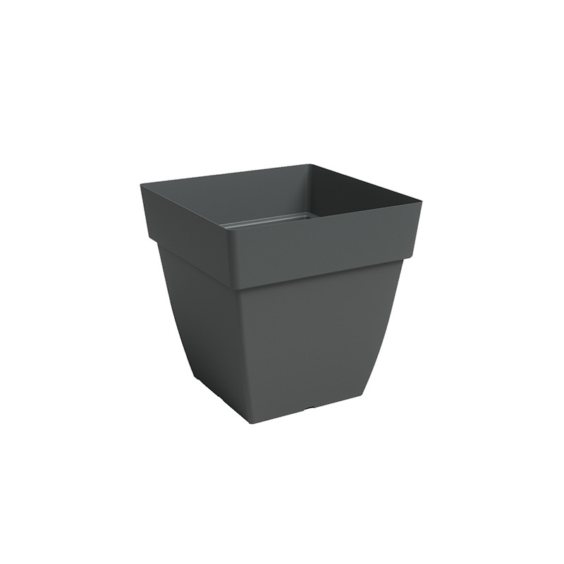 Pot pour jardin. Pot en plastique. Pot capri. pot artevasi. Pot couleur anthracite. Pot gris. Pot noir