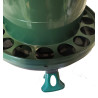 mangeoire poule - mangeoire recyclable - mangeoire poule PVC - mangeoire poule anti-gaspillage - mangeoire poule à trémi