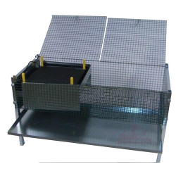 Eleveuse cage poussin avec panneau chauffant