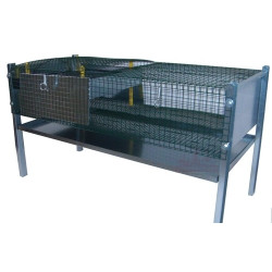 Eleveuse cage poussin avec panneau chauffant