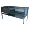 Eleveuse cage poussin avec panneau chauffant