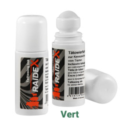 Encre à tatouer avec bille applicatrice RAIDEX - vert 80ml
