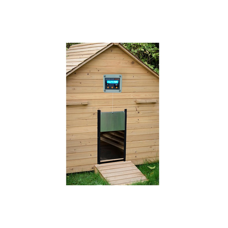 Portier simplifié (avec porte) pour poulailler crépusculaire et programmable Portier simplifié (avec porte) pour poulailler crépusculaire et programmable