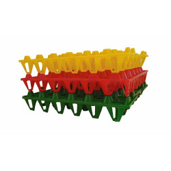 Plateau multi-oeufs - grille souple plastique - 30 oeufs