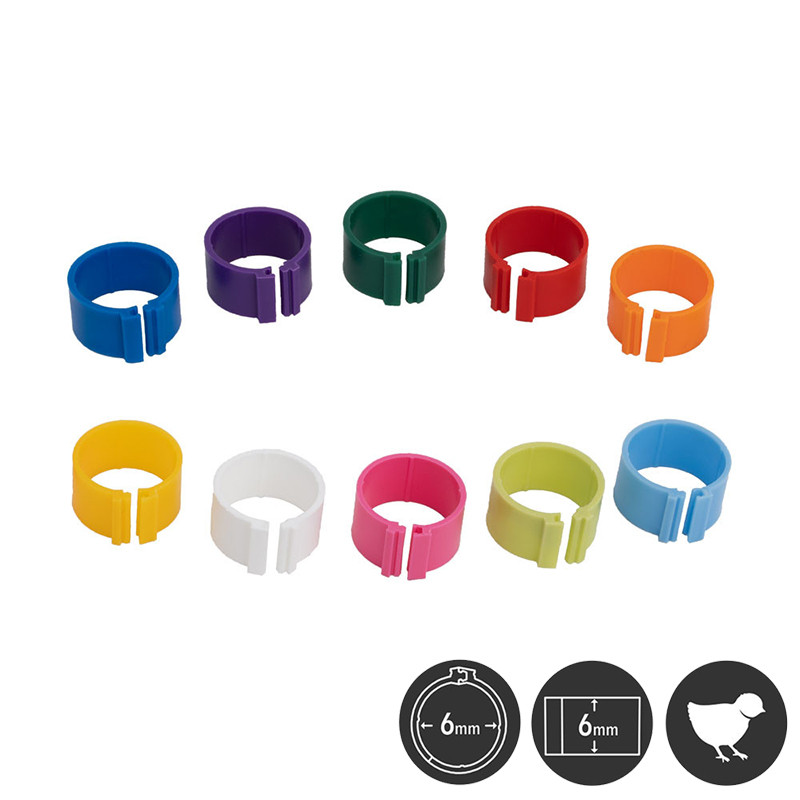 Bagues à clip 6mm - Lot de 25