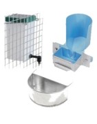 Abreuvoir automatique en acier inoxydable pour animaux de compagnie de  ferme, bol à eau pour lapin, cage à lapin, tasse fixe, bol à boire en vison  de renard, 5 ensembles